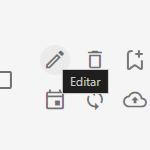 Icon to edit and manage quickly